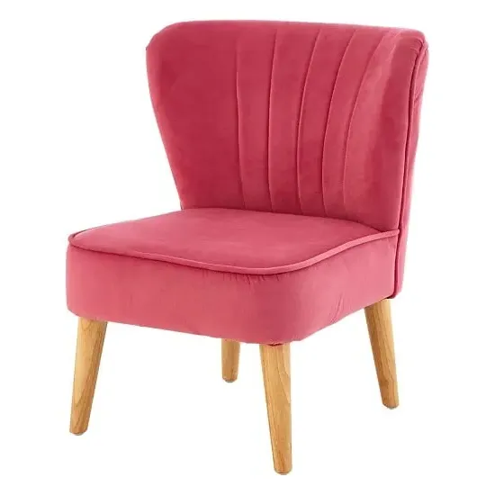 Cabane Kids Chair - Pink, Velvet image
