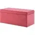 Cabane Kids Ottoman with Storage - Pink, Velvet