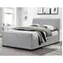 Cactus Double Bed Frame with Storage - Light Grey, Linen