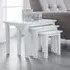 Cadee Square Nest of 3 Tables - White, Wood