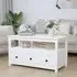 Cadell Coffee Table with 3 Drawers - White, Pine Wood
