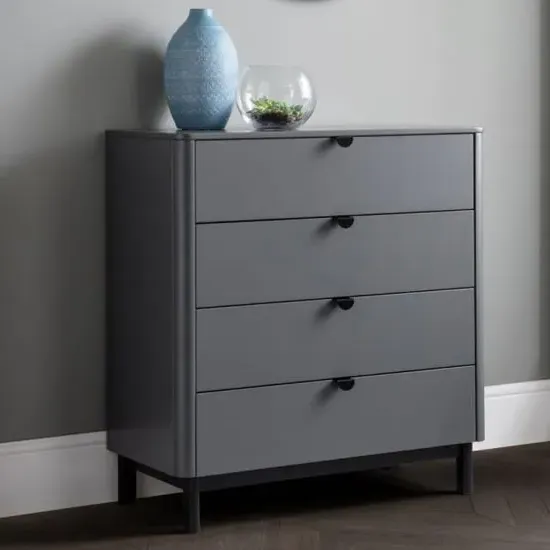 Cadhla 4-Drawer Chest of Drawers - Storm Grey, MDF image