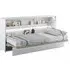 Cadillac Horizontal Wall Single Bed with Storage - Matt White