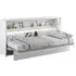 Cadillac Horizontal Wall Single Bed with Storage - White