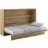 Cadillac Horizontal Wall Small Double Bed with Storage - Artisan Oak