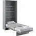 Cadillac Vertical Wall Single Bed with Storage - Matt Grey