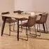 Cadott Dining Table with 4 Brandy Chairs - Oak