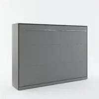 Cadott Double Wall Bed with LED - Matt Grey