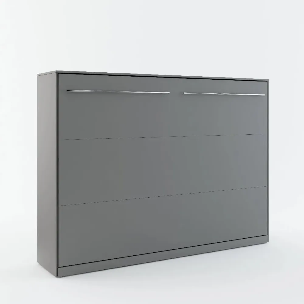 Cadott Double Wall Bed with LED - Matt Grey