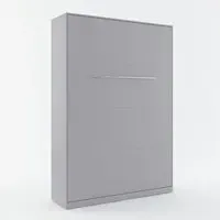 Cadott Double Wall Bed with Storage - Grey, Laminated Wood