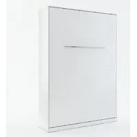 Cadott Double Wall Bed with Storage - White, Laminated Wood