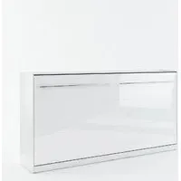 Cadott Single Wall Bed - White, High Gloss