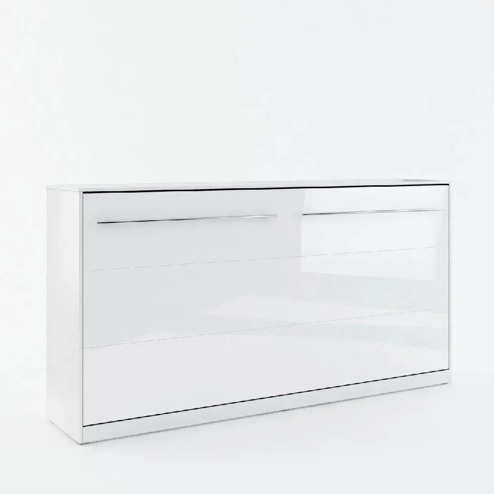 Cadott Single Wall Bed - White, High Gloss