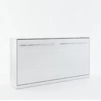 Cadott Single Wall Bed with LED - Matt White