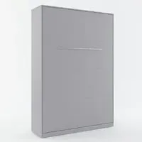 Cadott Single Wall Bed with Storage - Grey, Laminated Wood