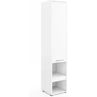 Cadott Tall Storage Cabinet with 1 Door - White