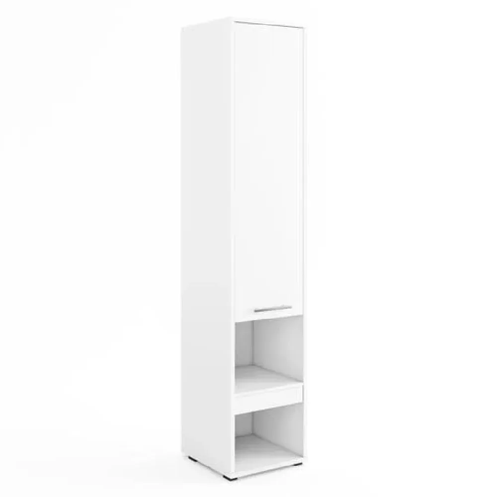 Cadott Tall Storage Cabinet with 1 Door - White