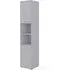 Cadott Tall Storage Cabinet with 2 Doors - Grey