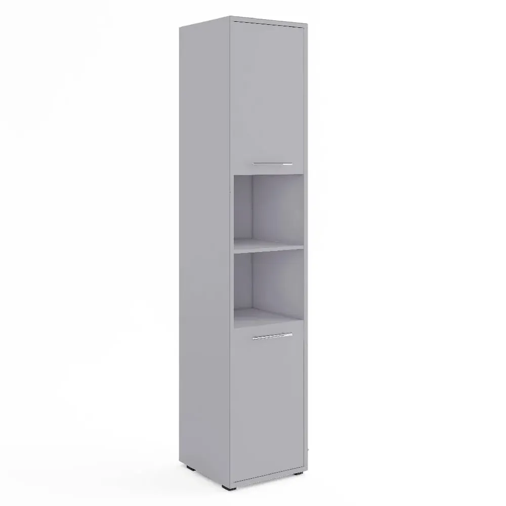 Cadott Tall Storage Cabinet with 2 Doors - Grey image