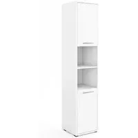 Cadott Tall Storage Cabinet with 2 Doors - White