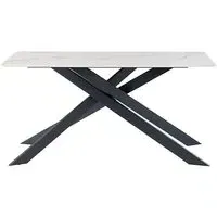 Caelan 160cm Dining Table - Kass Gold, Sintered Stone