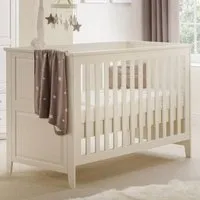 Caelia Cotbed Convertible with Adjustable Heights - White, Pine alternate view