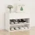 Caelius Shoe Storage Bench - White, Engineered Wood