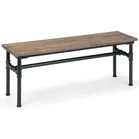 Caelum Dining Bench - Mocha Elm, Beech Wood