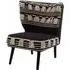 Cafenos Moroccan Fabric Bedroom Chair - Black