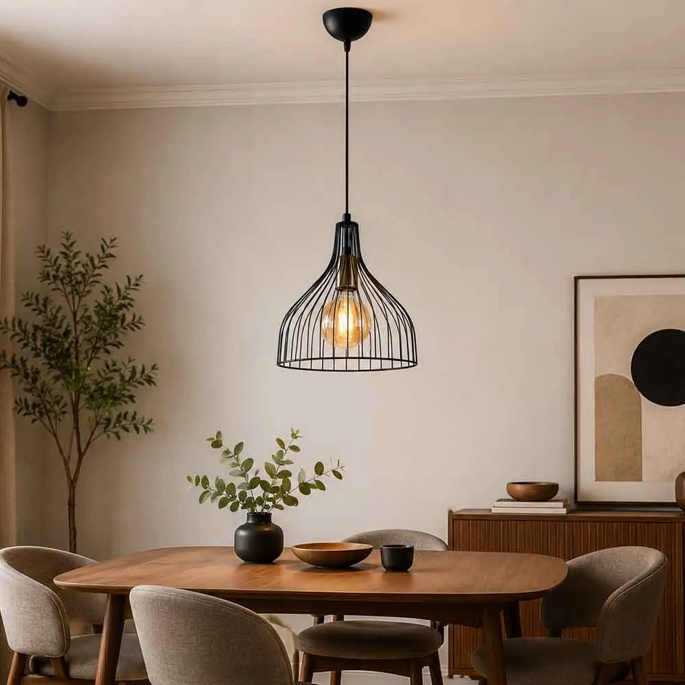 Cafu Ceiling Pendant Light - Black, Metal product