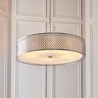 Cagney 5 Light Pendant Light - White, Metal