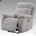 Caguas 1-Seater Recliner Sofa with Electric Function - Cement