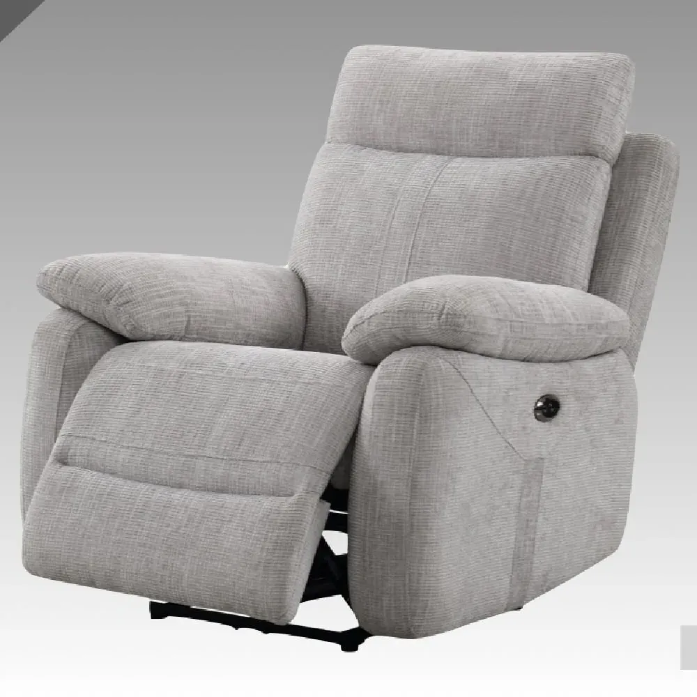 Caguas 1-Seater Recliner Sofa with Electric Function - Cement image