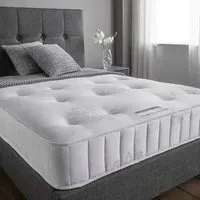 Cahya Elite Pocket Spring Super King Size Mattress - White, Damask alternate view