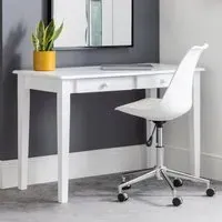 Cailyn Laptop Desk with 2 Drawers - White