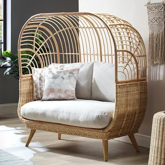 Cainta 2-Seater Rattan Sofa - Beige