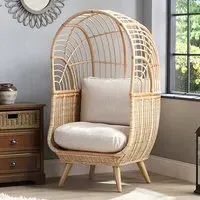 Cainta Rattan Armchair - Beige
