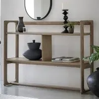Cairo 3-Shelf Open Display Unit - Smoked Oak