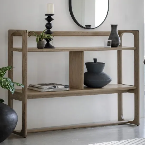Cairo 3-Shelf Open Display Unit - Smoked Oak
