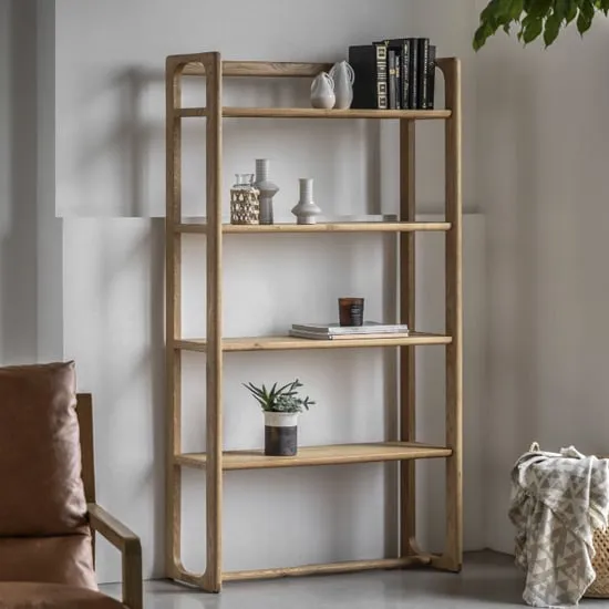 Cairo 4-Shelf Open Display Unit - Natural, Oak