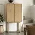 Cairo Drinks Cabinet with 2 Doors - Natural, Oak