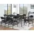 Cairo Extendable Dining Table with 6 Chairs - Black, Wood