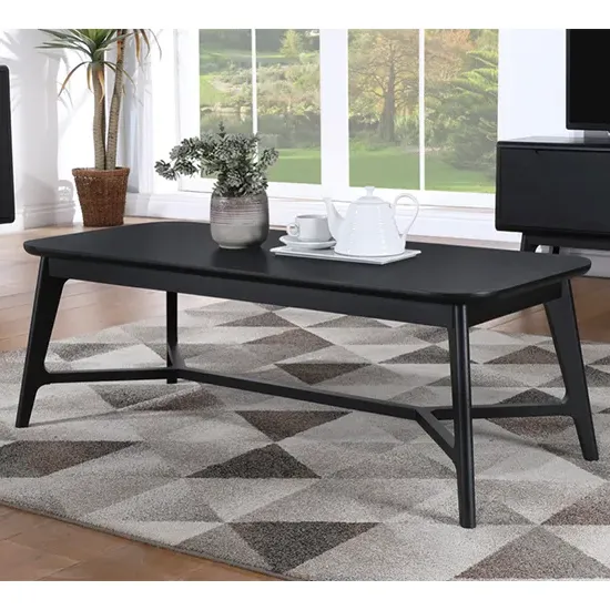 Cairo Rectangular Coffee Table - Black, Oak
