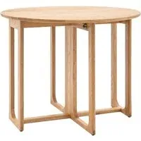 Cairo Round Folding Dining Table - Natural