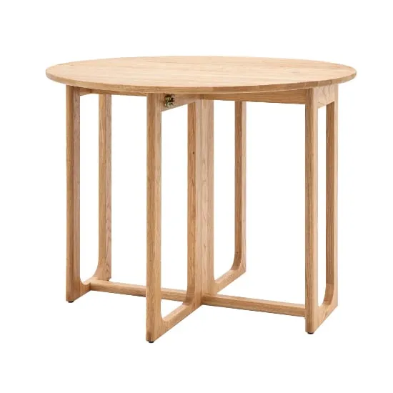 Cairo Round Folding Dining Table - Natural