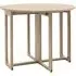 Cairo Round Folding Dining Table - Smoked Oak