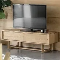 Cairo TV Stand with 2 Doors - Natural, Oak