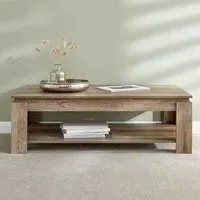 Caister Rectangular Coffee Table - Grey, Oak