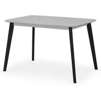 Calah Rectangular Dining Table - Grey, Hardwood