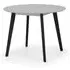 Calah Round Dining Table - Grey, Hardwood